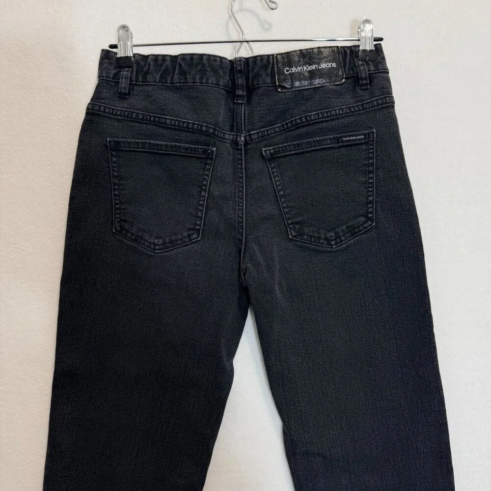 Calvin Klein Jeans Slim Straight Womens Size 16 Dark Wash Stretch Denim - Picture 6 of 14